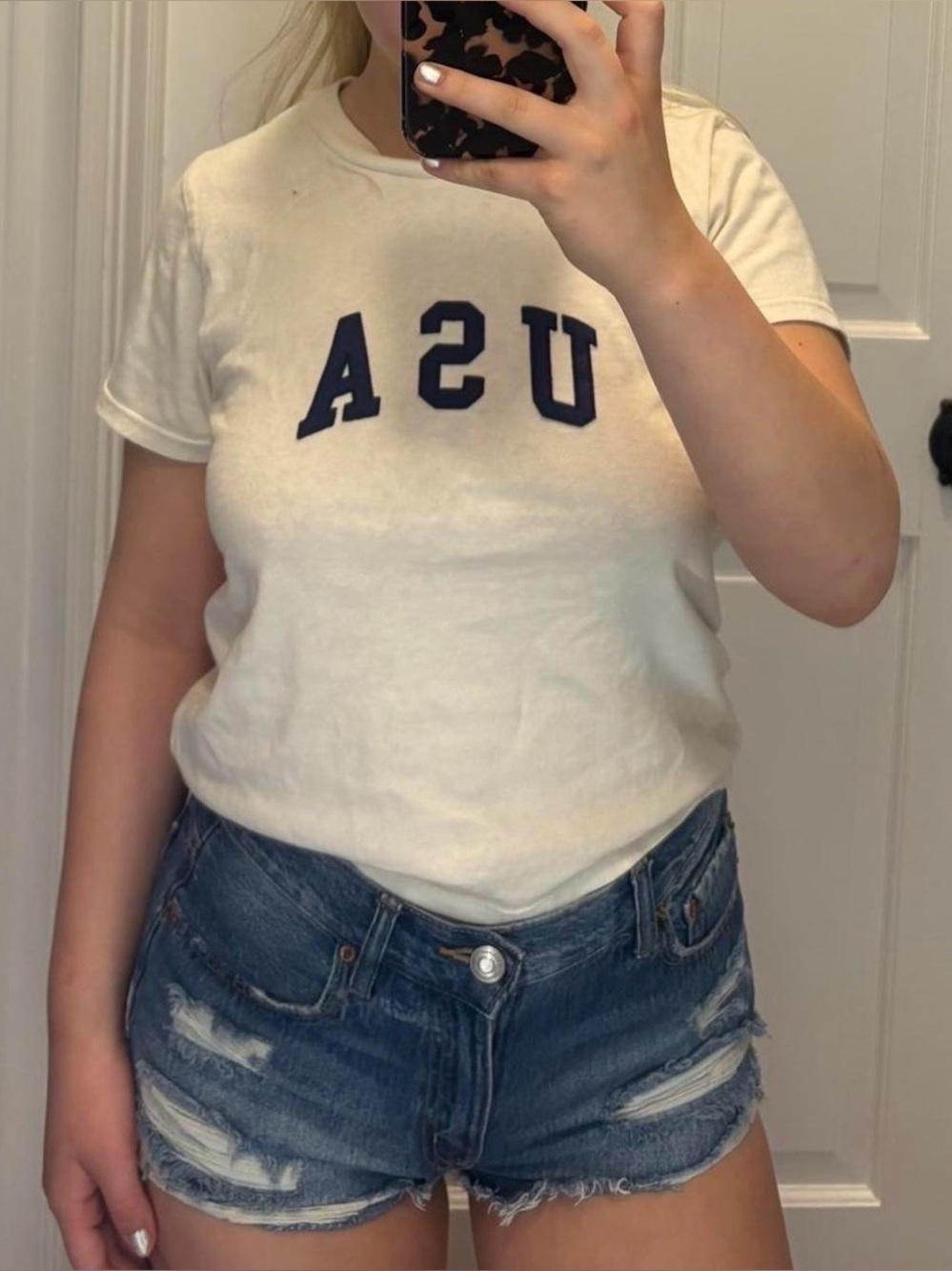 Aeropostale vintage blue denim shorts